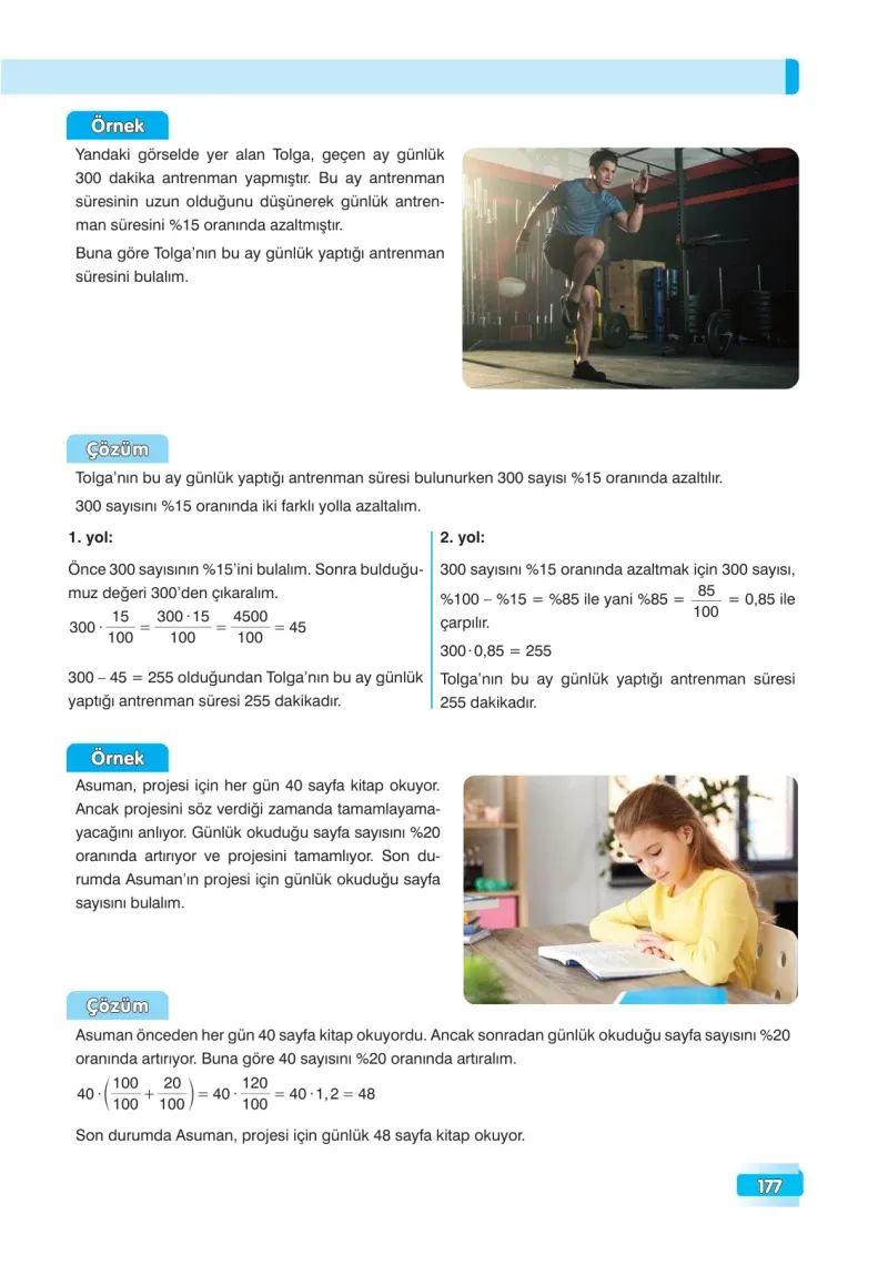 7. Sınıf Matematik Ders Kitabı Cevapları Edat Yayınları Sayfa 177