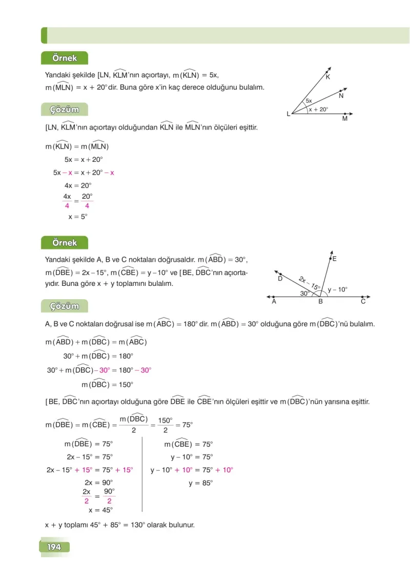 7. Sınıf Matematik Ders Kitabı Cevapları Edat Yayınları Sayfa 194