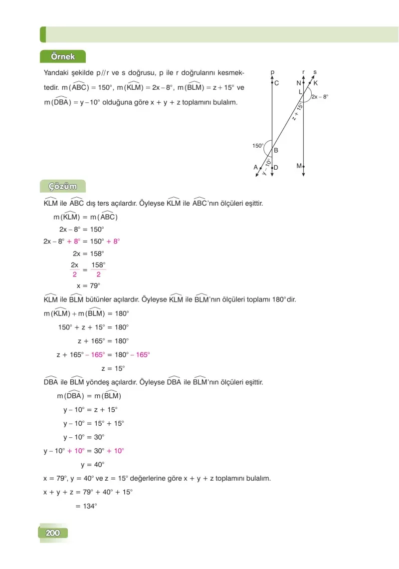 7. Sınıf Matematik Ders Kitabı Cevapları Edat Yayınları Sayfa 200