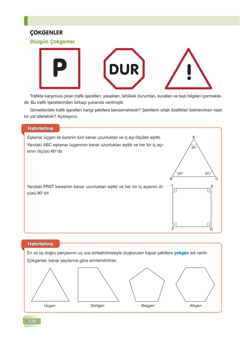 7. Sınıf Matematik Ders Kitabı Cevapları Edat Yayınları Sayfa 208