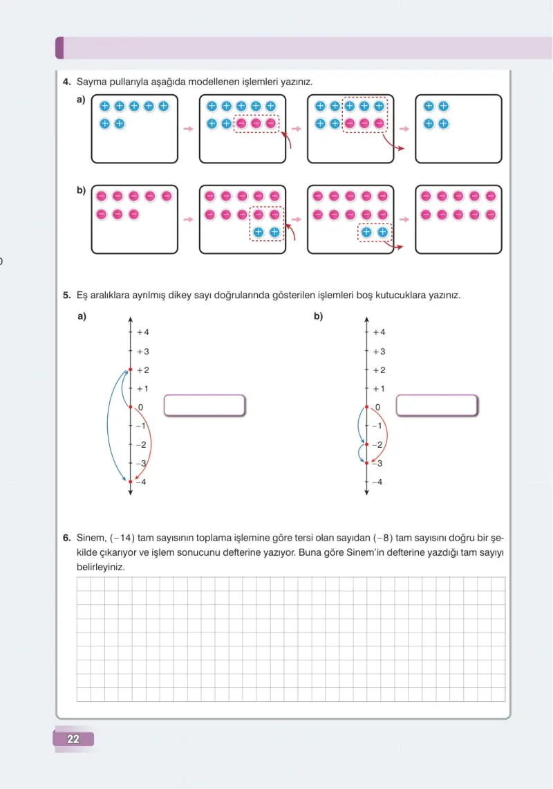7. Sınıf Matematik Ders Kitabı Cevapları Edat Yayınları Sayfa 22
