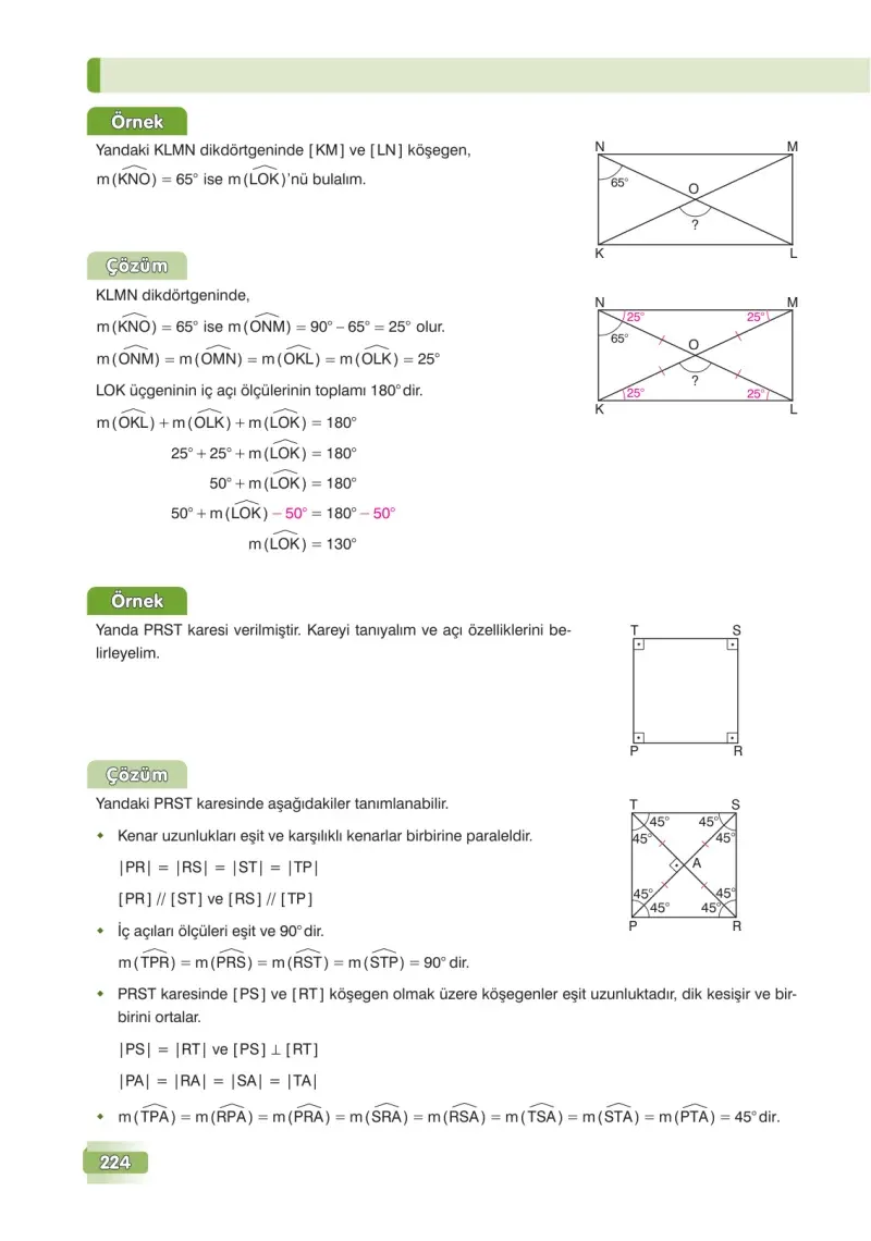7. Sınıf Matematik Ders Kitabı Cevapları Edat Yayınları Sayfa 224
