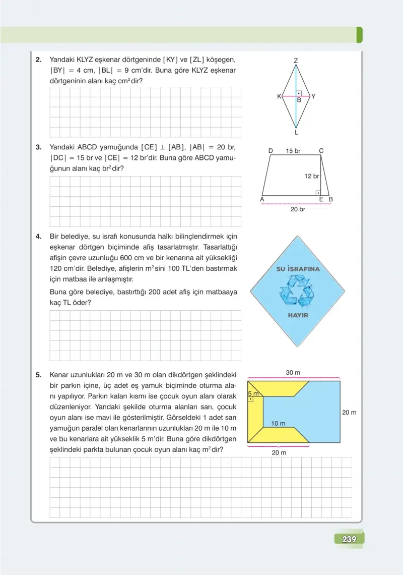 7. Sınıf Matematik Ders Kitabı Cevapları Edat Yayınları Sayfa 239