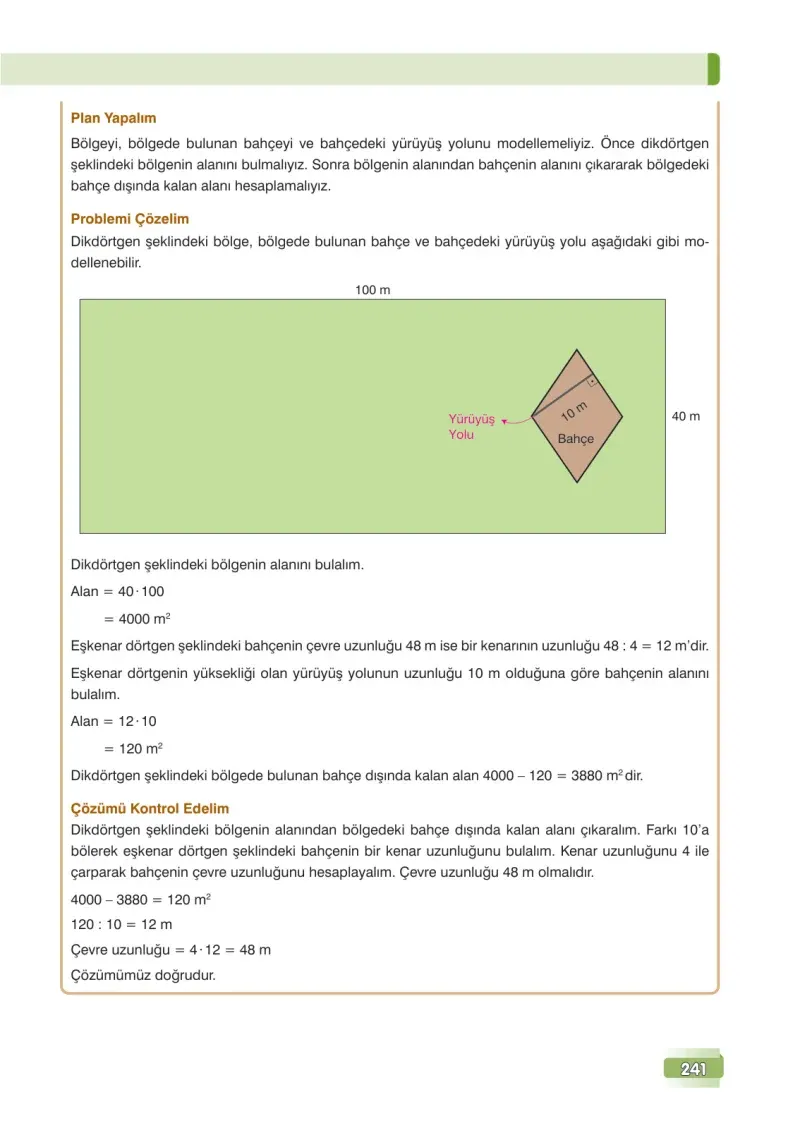 7. Sınıf Matematik Ders Kitabı Cevapları Edat Yayınları Sayfa 241