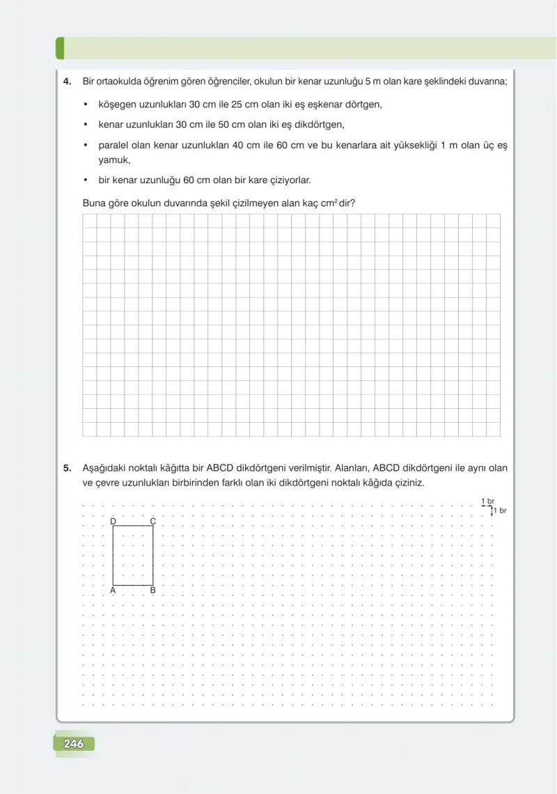 7. Sınıf Matematik Ders Kitabı Cevapları Edat Yayınları Sayfa 246