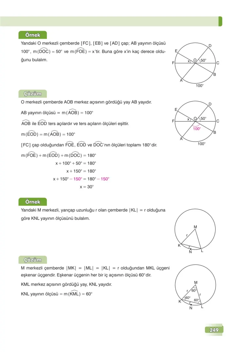 7. Sınıf Matematik Ders Kitabı Cevapları Edat Yayınları Sayfa 249