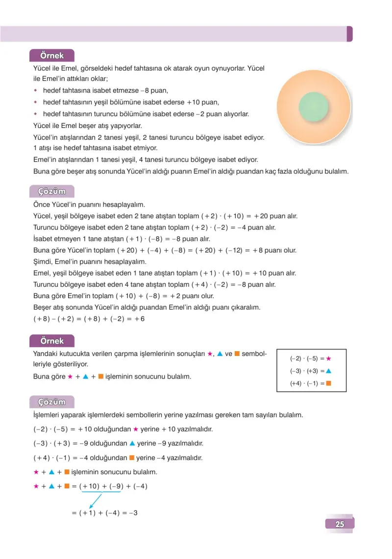7. Sınıf Matematik Ders Kitabı Cevapları Edat Yayınları Sayfa 25