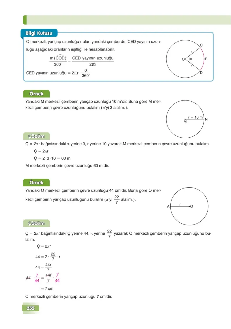 7. Sınıf Matematik Ders Kitabı Cevapları Edat Yayınları Sayfa 252