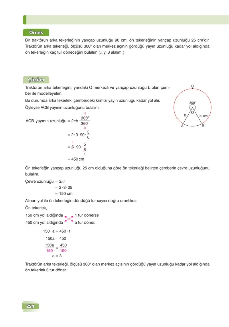 7. Sınıf Matematik Ders Kitabı Cevapları Edat Yayınları Sayfa 254