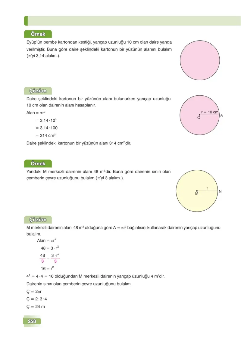 7. Sınıf Matematik Ders Kitabı Cevapları Edat Yayınları Sayfa 258
