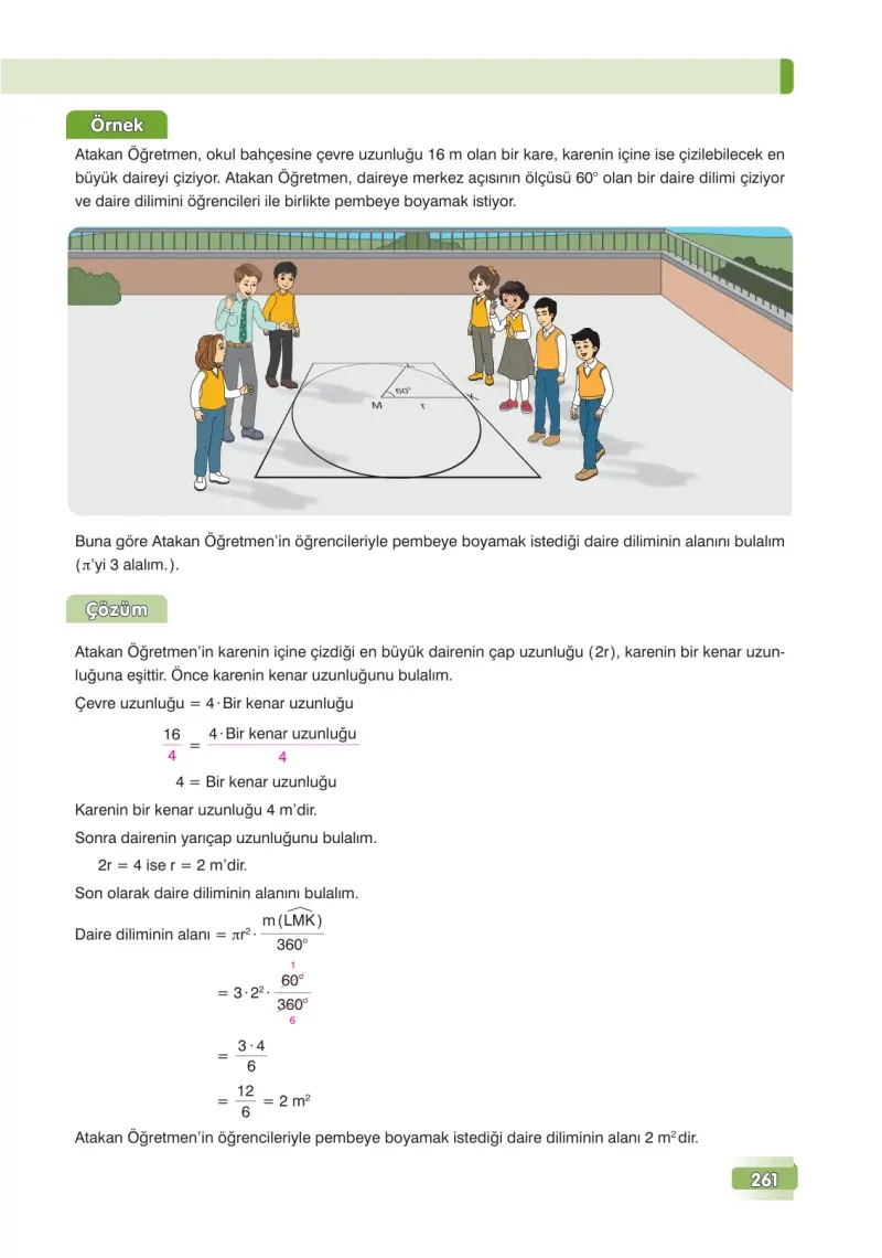 7. Sınıf Matematik Ders Kitabı Cevapları Edat Yayınları Sayfa 261