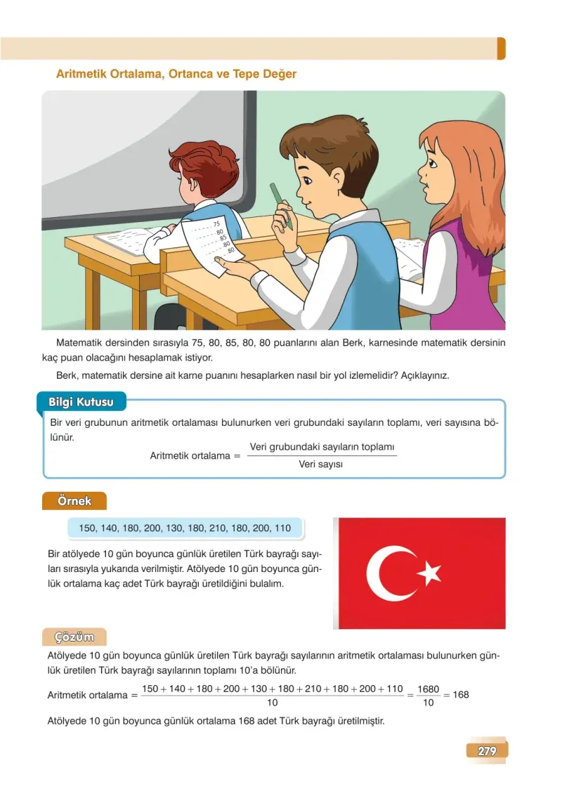 7. Sınıf Matematik Ders Kitabı Cevapları Edat Yayınları Sayfa 279