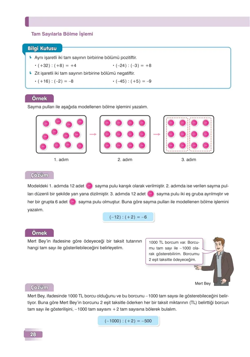 7. Sınıf Matematik Ders Kitabı Cevapları Edat Yayınları Sayfa 28