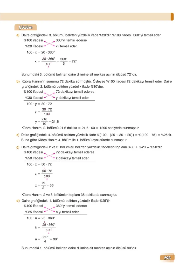 7. Sınıf Matematik Ders Kitabı Cevapları Edat Yayınları Sayfa 293
