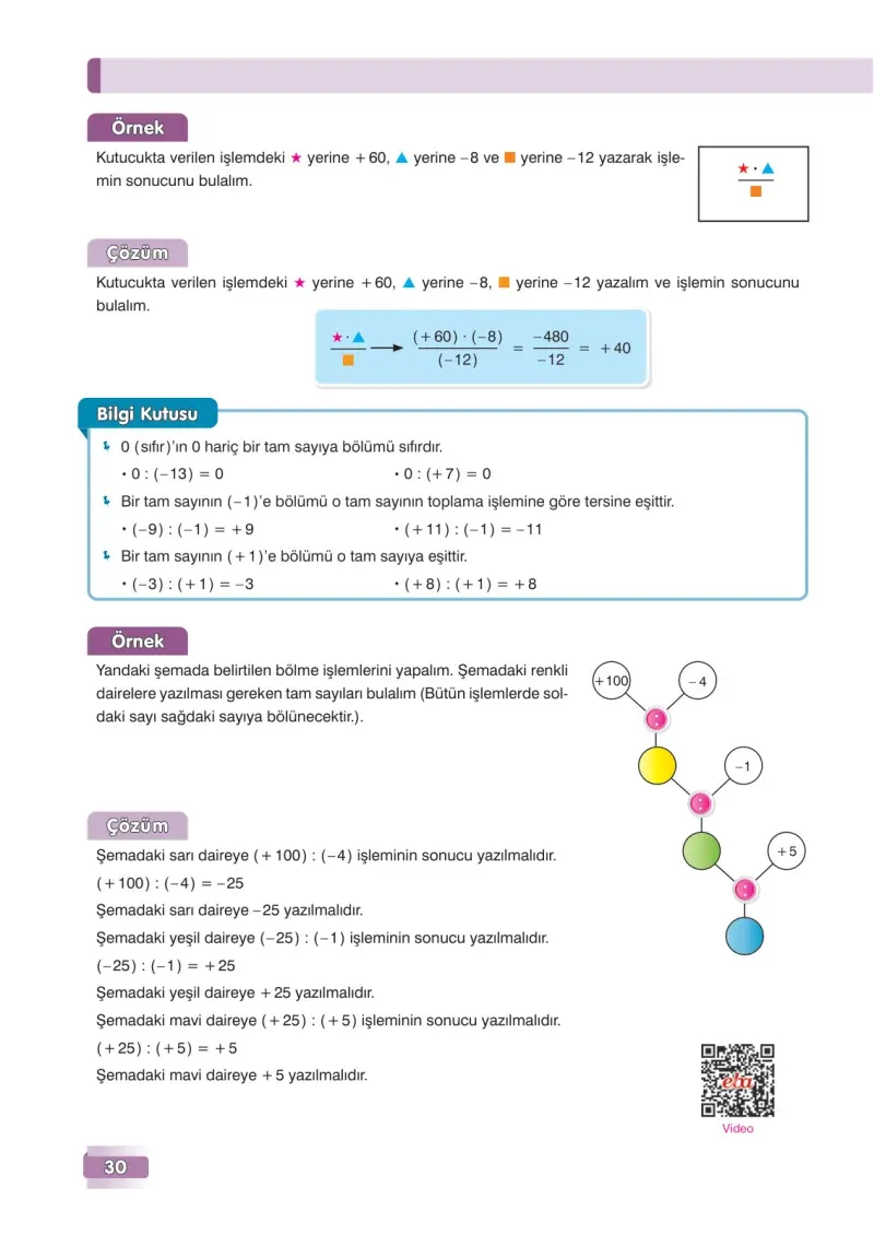 7. Sınıf Matematik Ders Kitabı Cevapları Edat Yayınları Sayfa 30