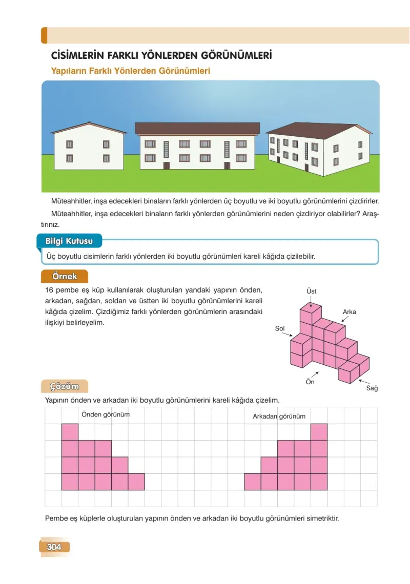 7. Sınıf Matematik Ders Kitabı Cevapları Edat Yayınları Sayfa 304