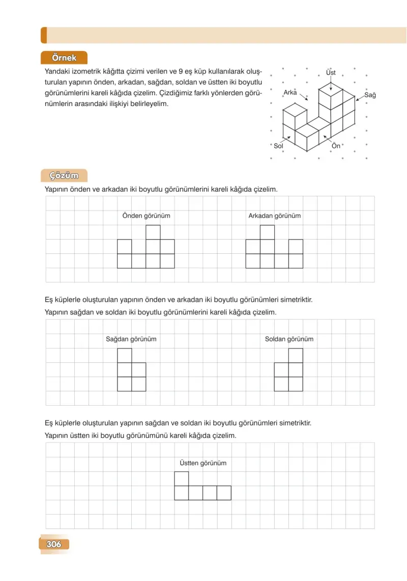 7. Sınıf Matematik Ders Kitabı Cevapları Edat Yayınları Sayfa 306