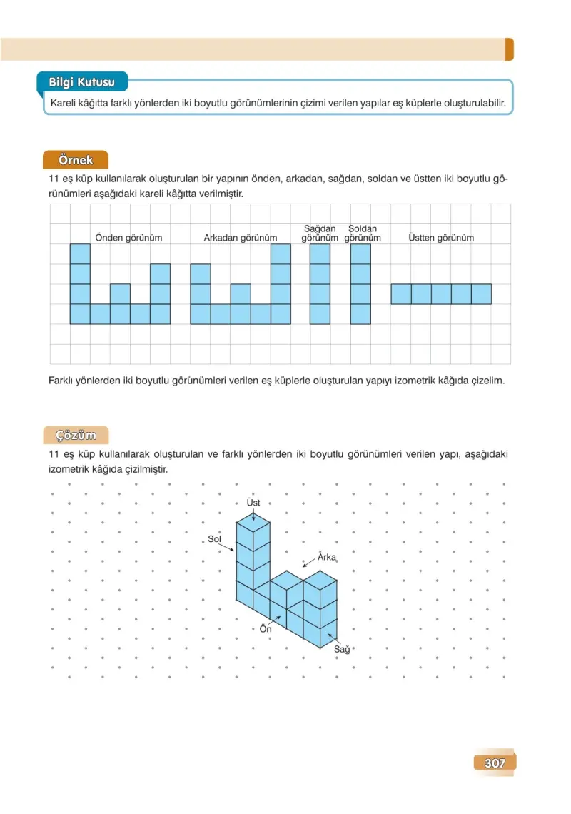 7. Sınıf Matematik Ders Kitabı Cevapları Edat Yayınları Sayfa 307