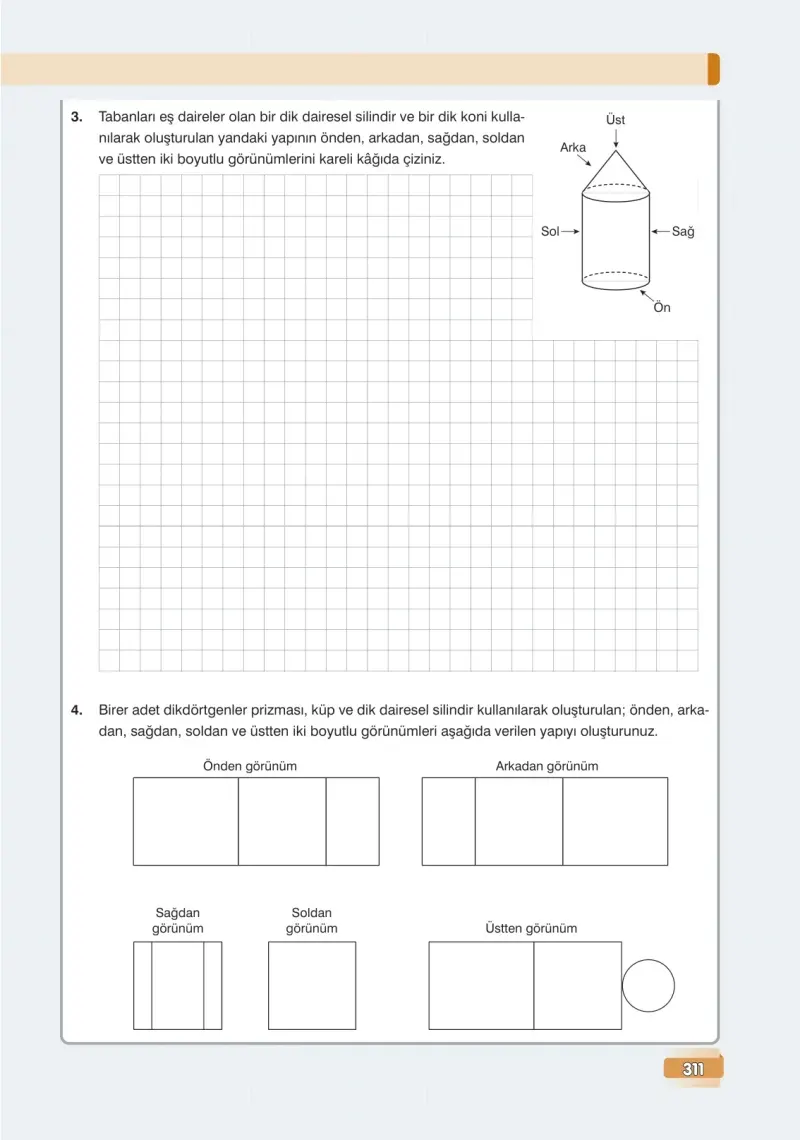 7. Sınıf Matematik Ders Kitabı Cevapları Edat Yayınları Sayfa 311