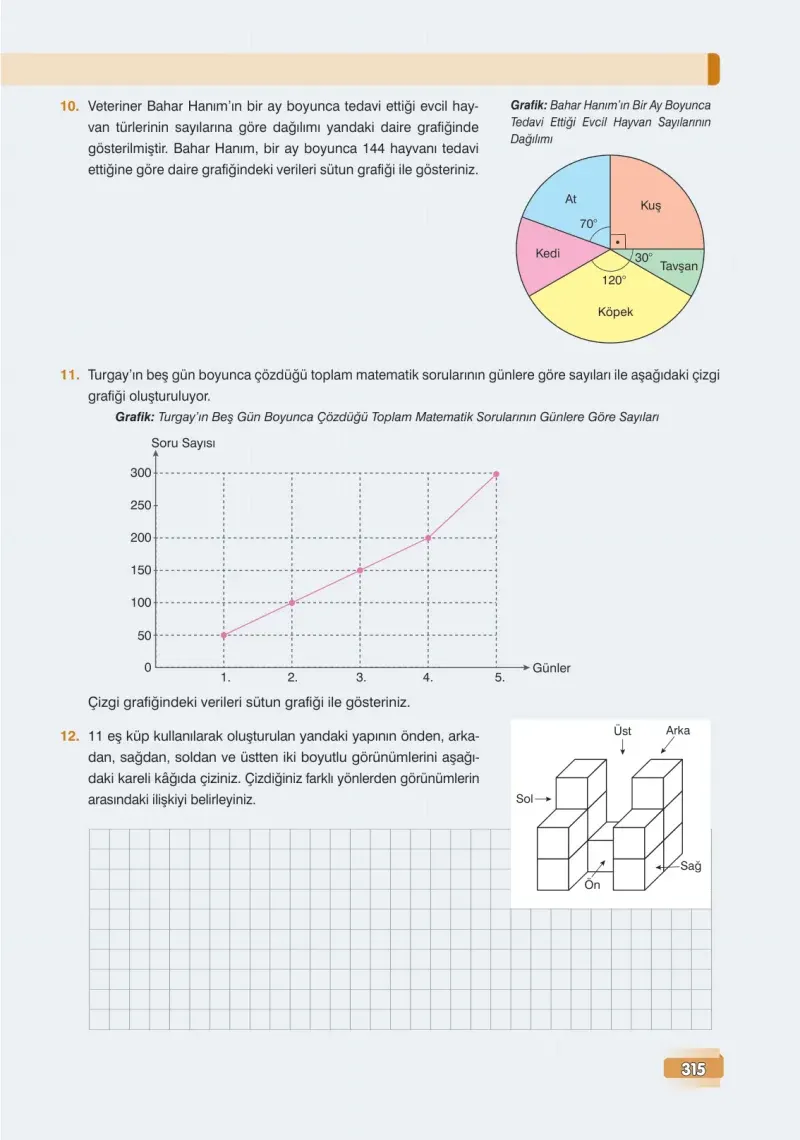 7. Sınıf Matematik Ders Kitabı Cevapları Edat Yayınları Sayfa 315