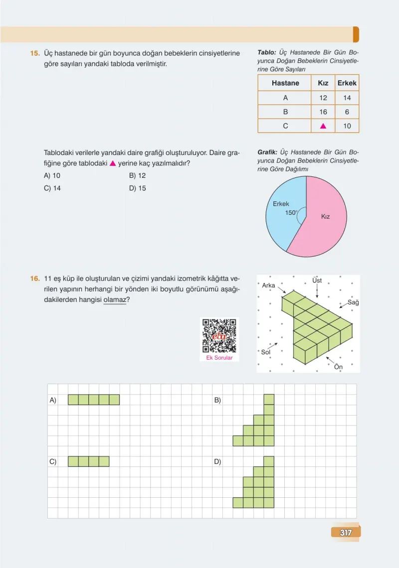 7. Sınıf Matematik Ders Kitabı Cevapları Edat Yayınları Sayfa 317
