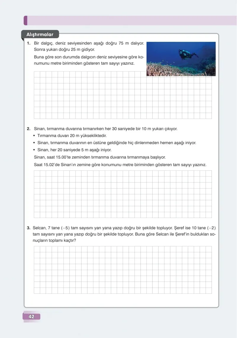 7. Sınıf Matematik Ders Kitabı Cevapları Edat Yayınları Sayfa 42