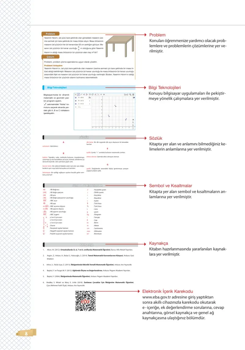 7. Sınıf Matematik Ders Kitabı Cevapları Edat Yayınları Sayfa 8