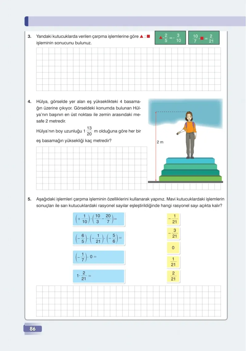 7. Sınıf Matematik Ders Kitabı Cevapları Edat Yayınları Sayfa 86