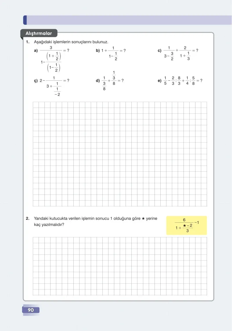 7. Sınıf Matematik Ders Kitabı Cevapları Edat Yayınları Sayfa 90