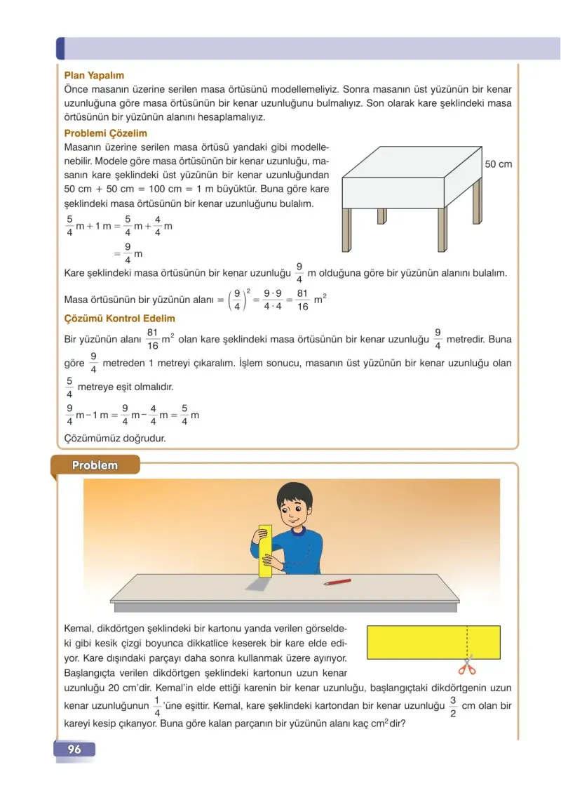 7. Sınıf Matematik Ders Kitabı Cevapları Edat Yayınları Sayfa 96