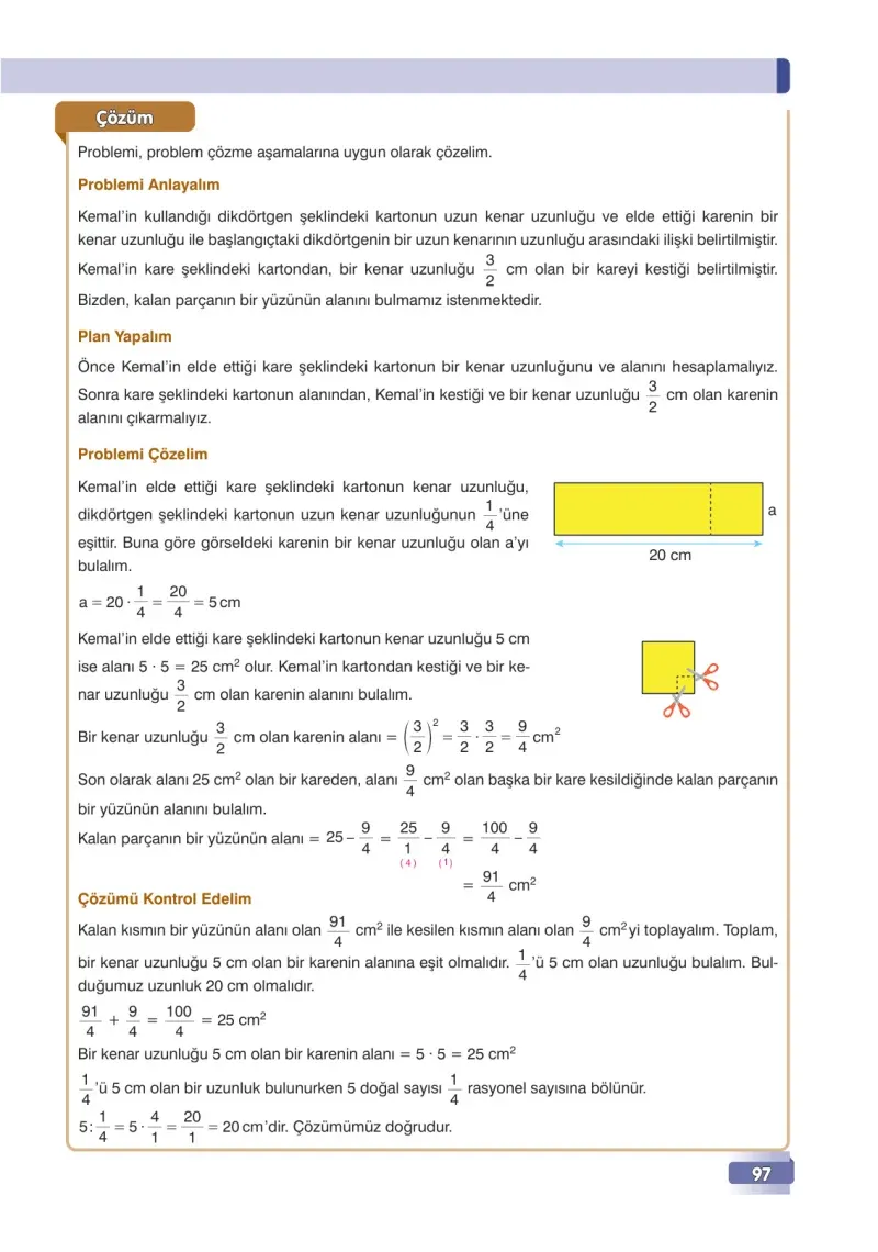 7. Sınıf Matematik Ders Kitabı Cevapları Edat Yayınları Sayfa 97