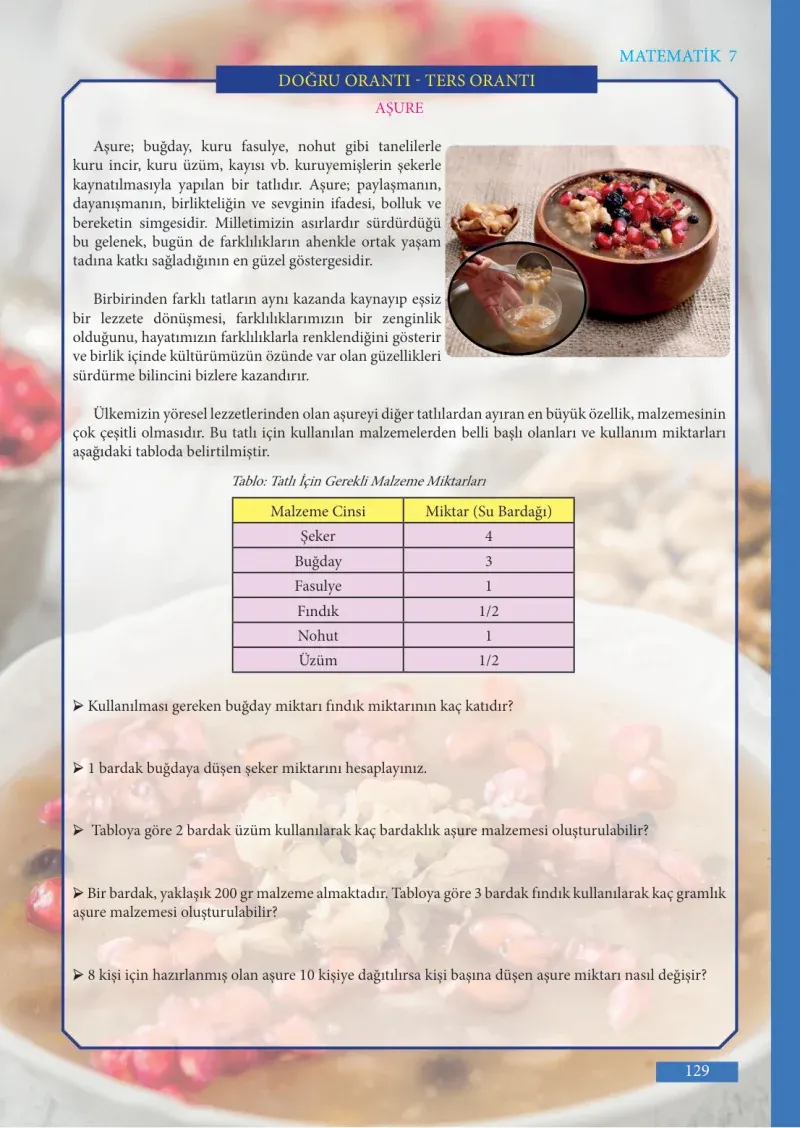 7. Sınıf Matematik Ders Kitabı Cevapları Meb Yayınları Sayfa 129