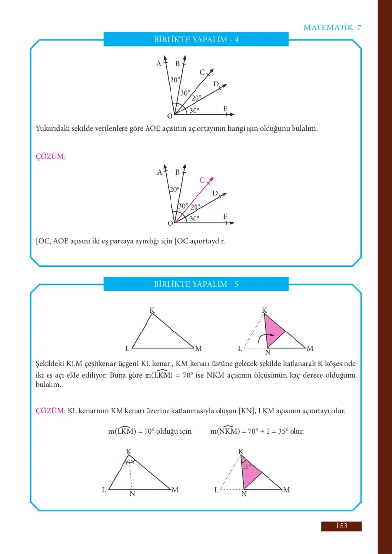 7. Sınıf Matematik Ders Kitabı Cevapları Meb Yayınları Sayfa 153