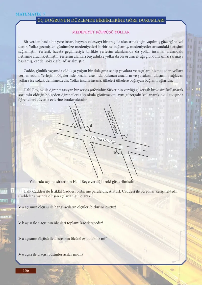 7. Sınıf Matematik Ders Kitabı Cevapları Meb Yayınları Sayfa 156