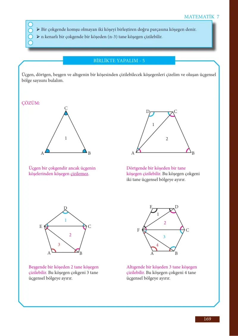 7. Sınıf Matematik Ders Kitabı Cevapları Meb Yayınları Sayfa 169