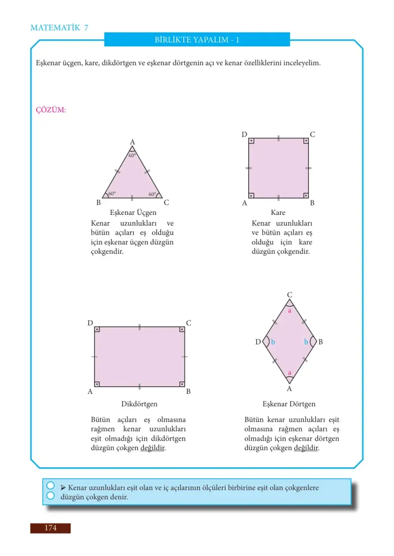 7. Sınıf Matematik Ders Kitabı Cevapları Meb Yayınları Sayfa 174