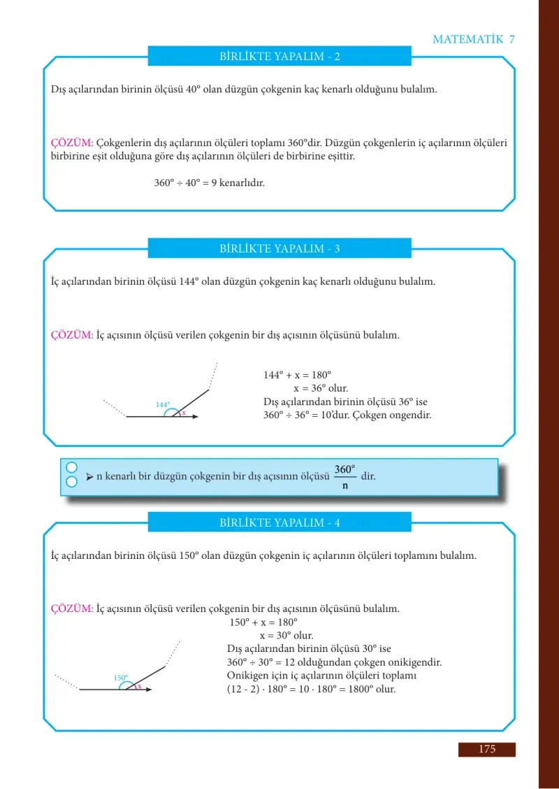 7. Sınıf Matematik Ders Kitabı Cevapları Meb Yayınları Sayfa 175