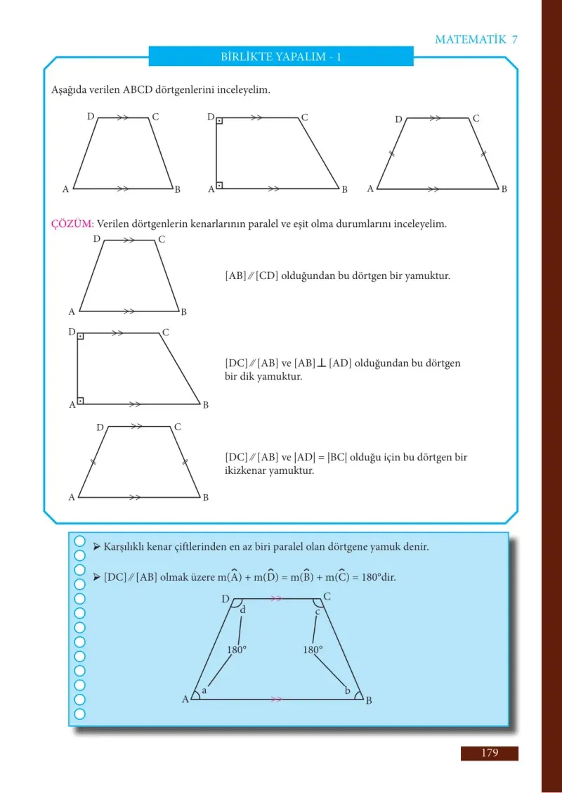 7. Sınıf Matematik Ders Kitabı Cevapları Meb Yayınları Sayfa 179
