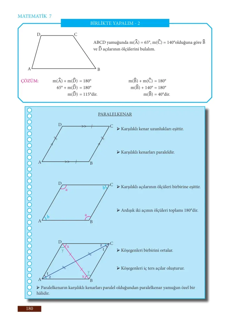 7. Sınıf Matematik Ders Kitabı Cevapları Meb Yayınları Sayfa 180