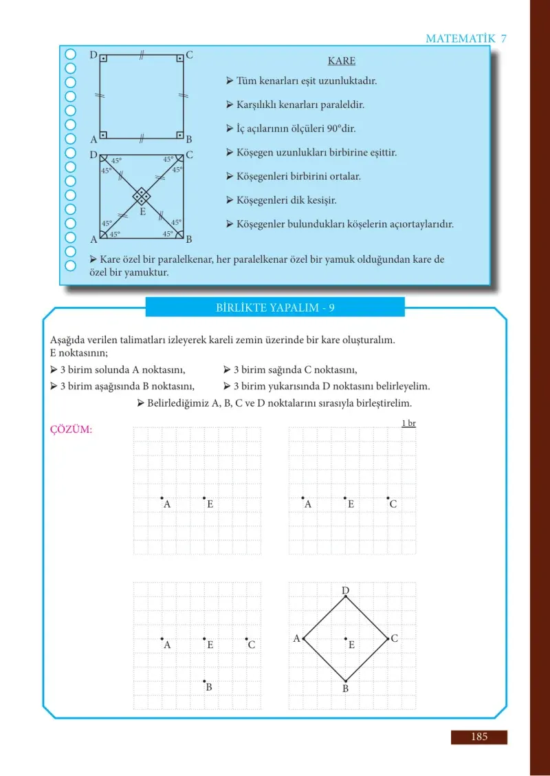 7. Sınıf Matematik Ders Kitabı Cevapları Meb Yayınları Sayfa 185