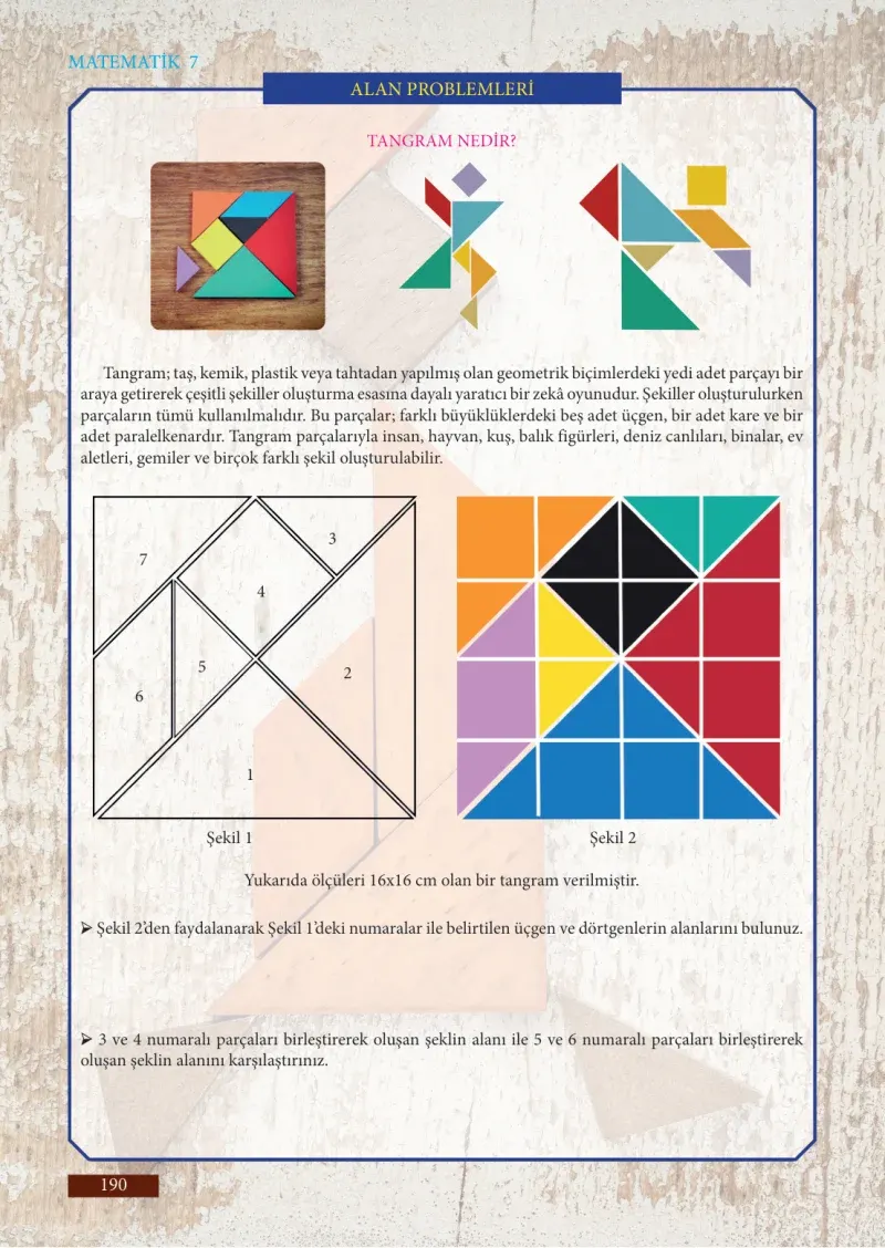 7. Sınıf Matematik Ders Kitabı Cevapları Meb Yayınları Sayfa 190