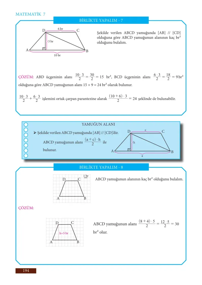 7. Sınıf Matematik Ders Kitabı Cevapları Meb Yayınları Sayfa 194