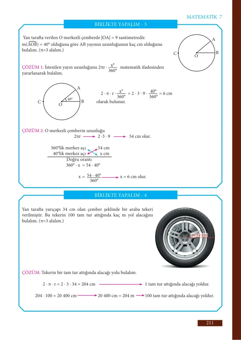 7. Sınıf Matematik Ders Kitabı Cevapları Meb Yayınları Sayfa 211