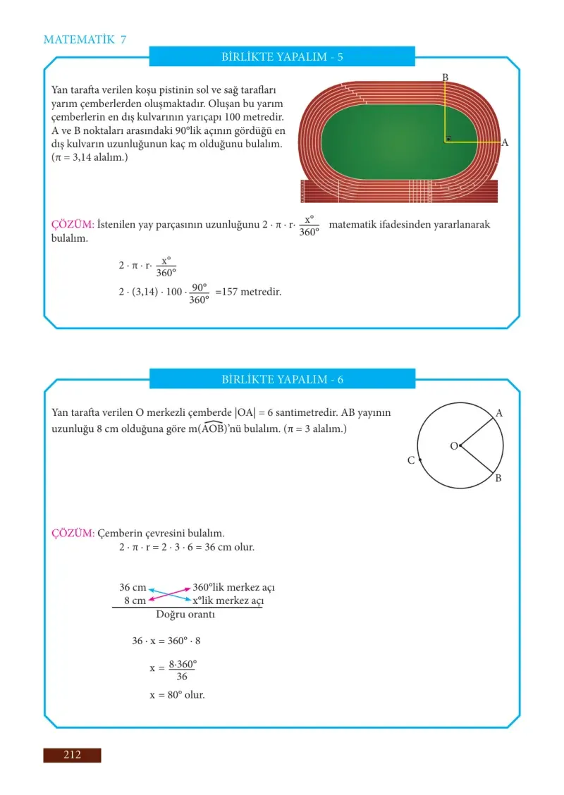 7. Sınıf Matematik Ders Kitabı Cevapları Meb Yayınları Sayfa 212