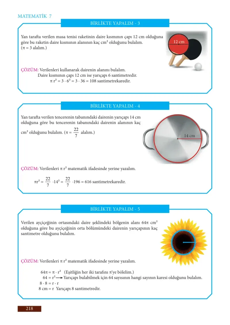 7. Sınıf Matematik Ders Kitabı Cevapları Meb Yayınları Sayfa 218