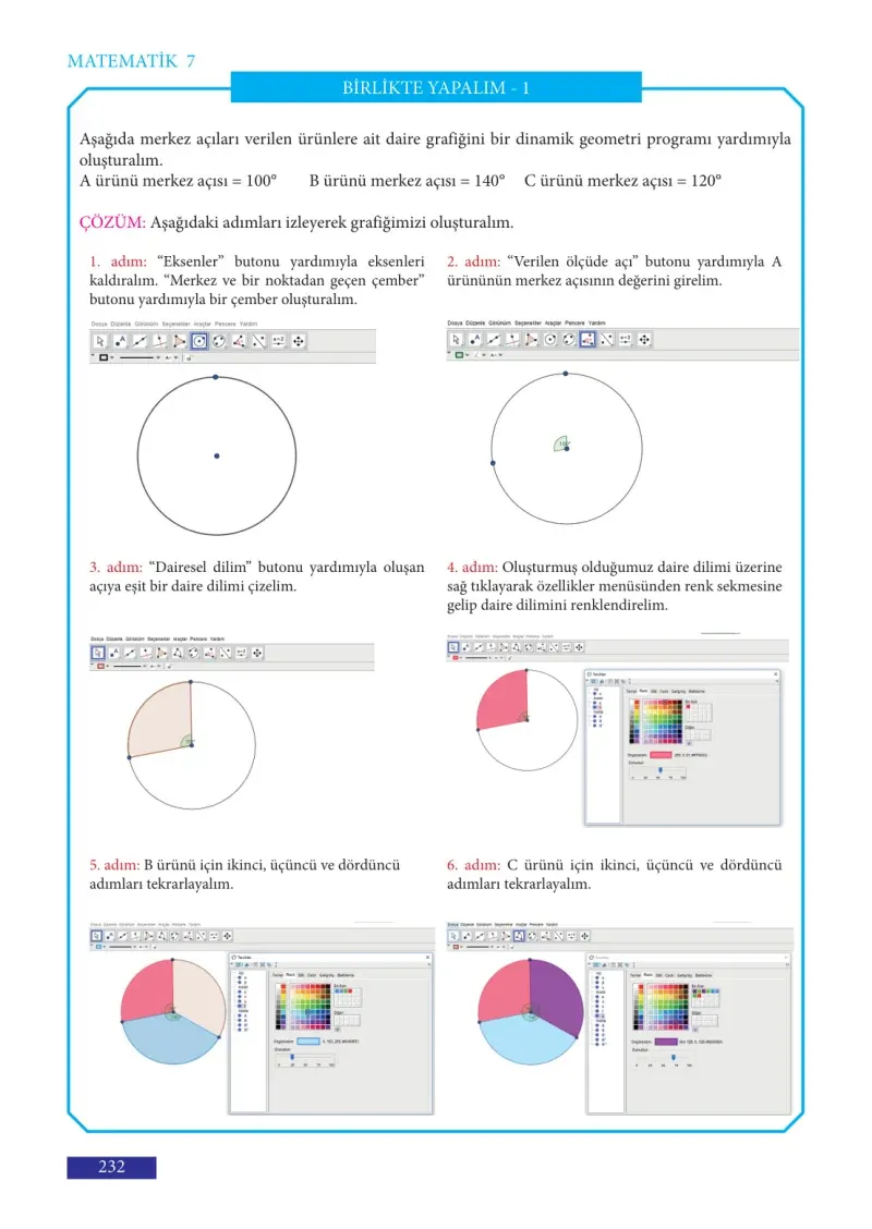 7. Sınıf Matematik Ders Kitabı Cevapları Meb Yayınları Sayfa 232