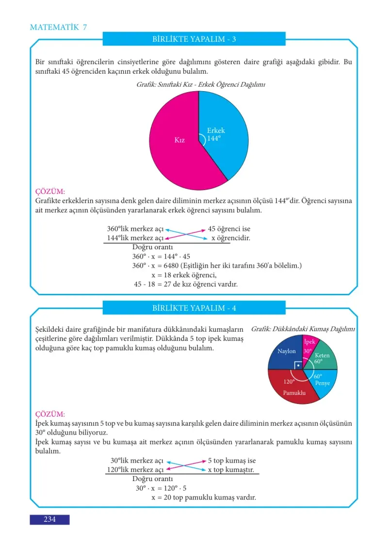 7. Sınıf Matematik Ders Kitabı Cevapları Meb Yayınları Sayfa 234