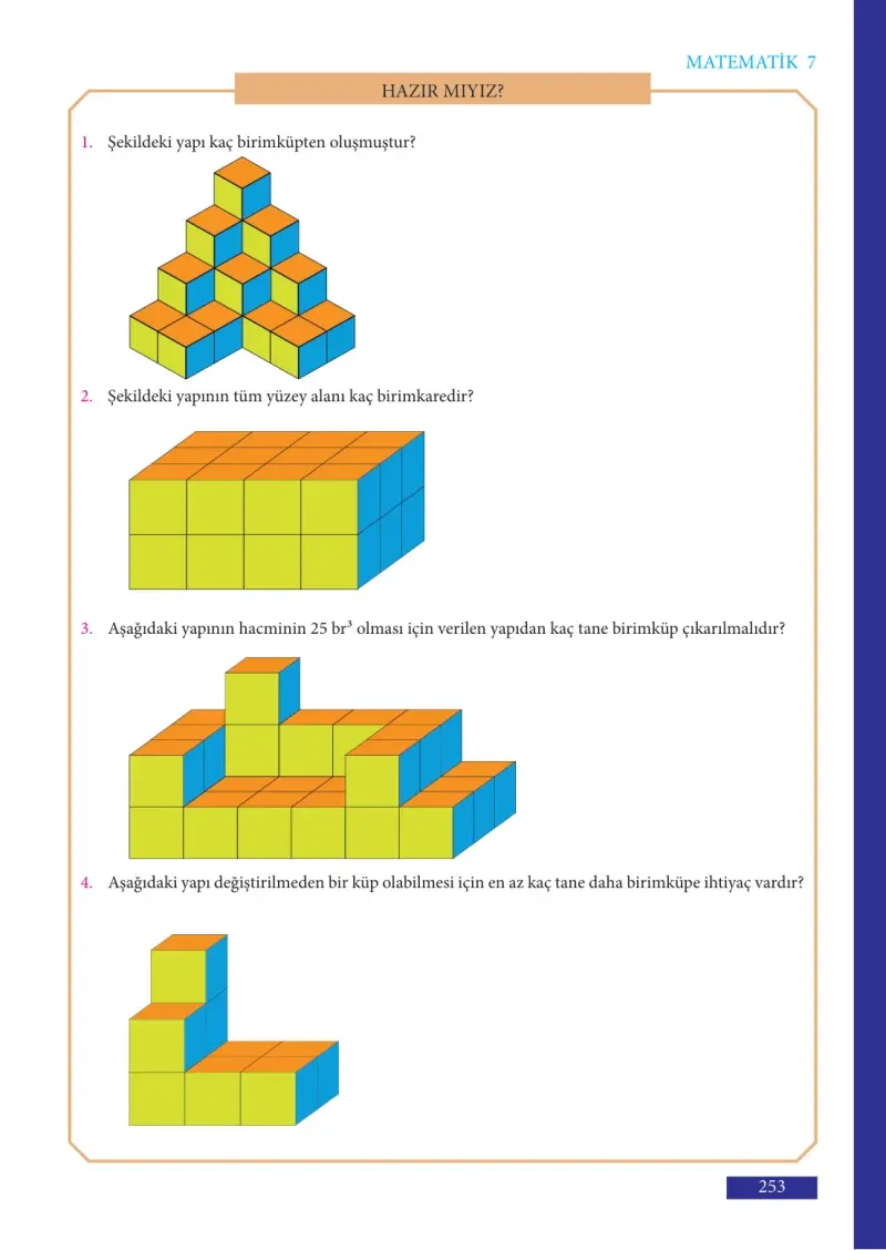 7. Sınıf Matematik Ders Kitabı Cevapları Meb Yayınları Sayfa 253