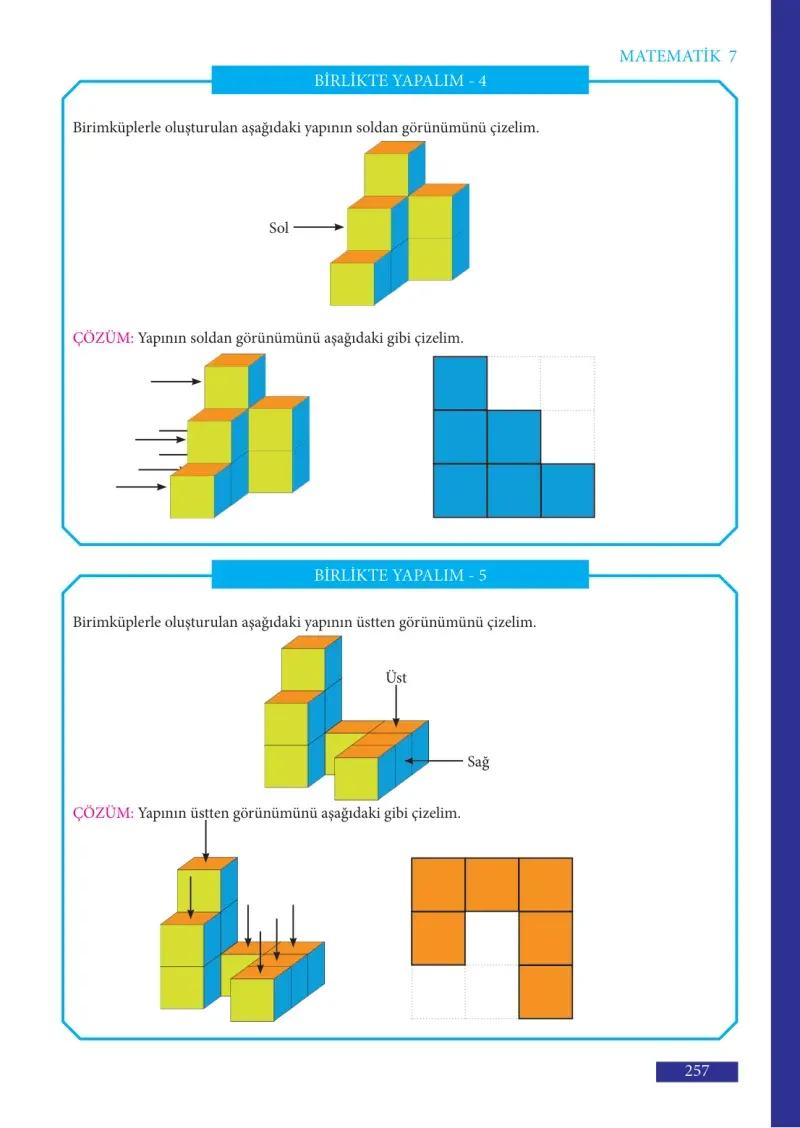 7. Sınıf Matematik Ders Kitabı Cevapları Meb Yayınları Sayfa 257