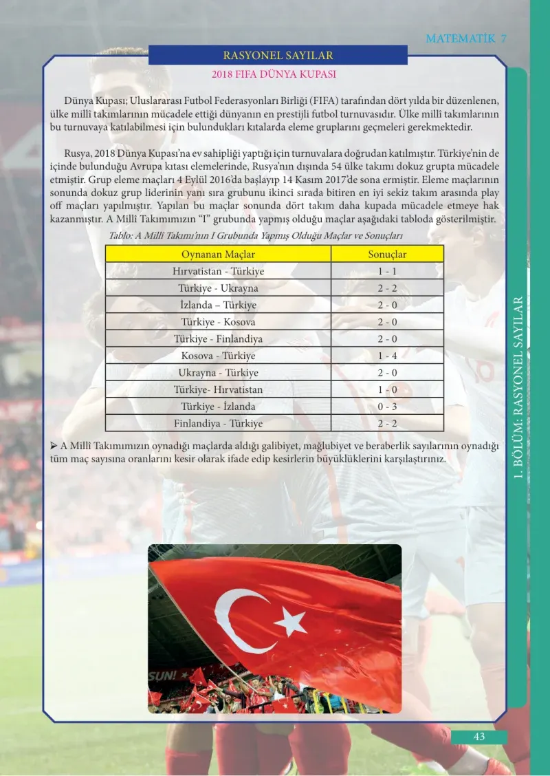 7. Sınıf Matematik Ders Kitabı Cevapları Meb Yayınları Sayfa 43